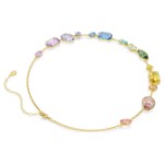 Swarovski collier Gema necklace Mixed cuts, Multicolored, Gold-tone plated - 5741584