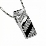 Diamantsmykke i 14 kt gull med diamanter 0,05 ct W-SI - 479005