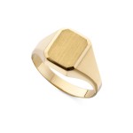 Herrering oktagon i 18kt gull - 01-84-422-62