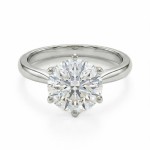 Forlovelsesring med lab grown diamant 2,0 ct River (D/E) VS1 3xExcellent i gult gull - 18007200LG-gg