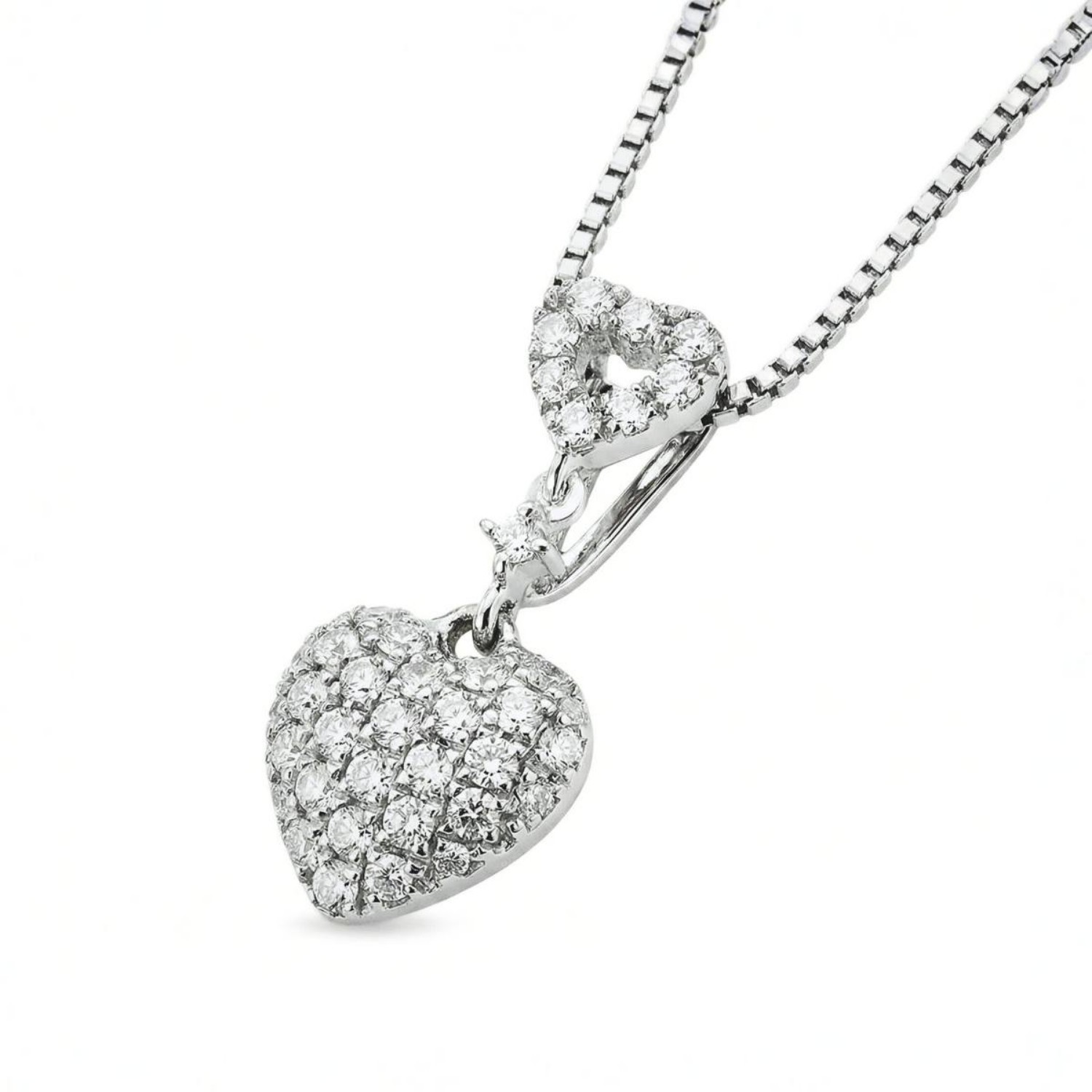 Diamantsmykke i gull 14 kt med diamanter 0,12 ct W-SI - ktl3450012