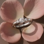 Diamantring - forlovelsesring Leda  med Lab Grown diamant 0,70 ct River-VS i hvitt gull - Ru-11070LG