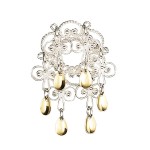 Sølje kvit forgylt - 434500