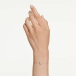 Swarovski armbånd Swan bracelet Mixed cuts, Swan, White, Rose gold-tone plated - 5738202