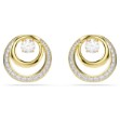 Swarovski øredobber Hyperbola stud earrings Round cut, White, Gold-tone plated - 5740407