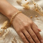 Armbånd i 18 kt med stavlås, 19cm - 01-84-468-19