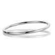 Armbånd gull. Classic armring rund profil, hvitt gull 14 kt, 4 mm - 02HV4065