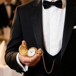 Bonett lommeur anhengsur double m/lokk inkl. kjede - 418D