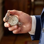 Bonett lommeur mekanisk forsølvet, diameter 51 mm - 461S