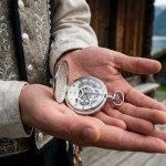 Bonett lommeur, mekanisk m/månefase inkl. kjede - 438