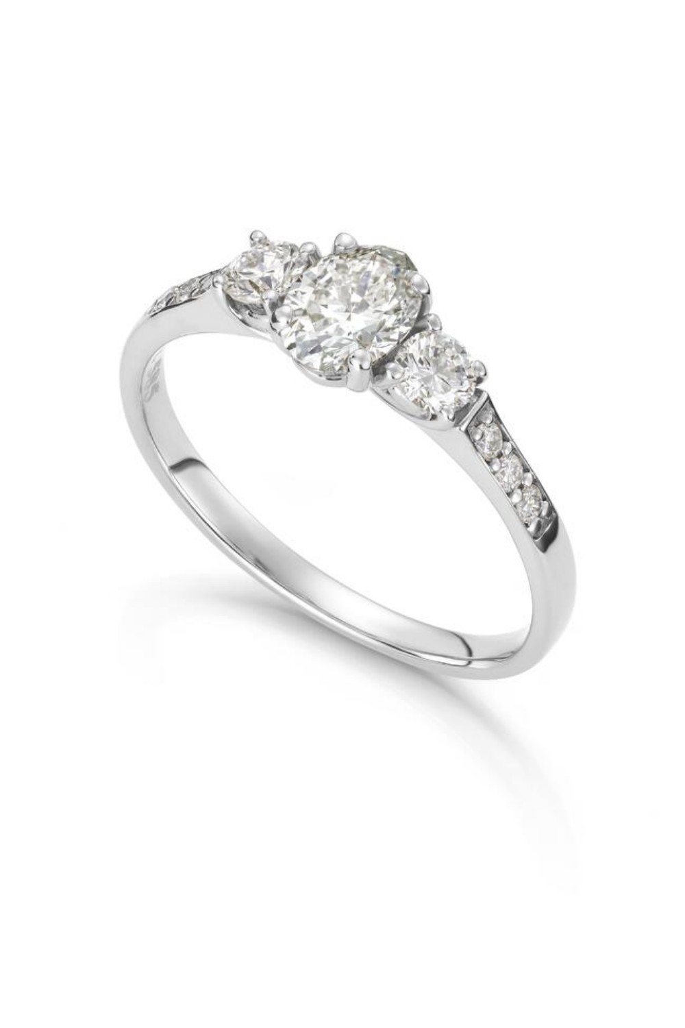 Diamantring Roma i 14kt hvitt gull med 0,81ct TW-Si - 57469