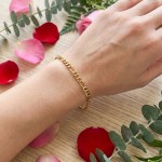 Armbånd gull14 karat, 18.5 cm, bredde 3,5 mm - 281122