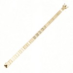 Gullarmbånd i 14kt med 5x0,07 ct TW-Si - coc9000026