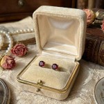 Øredobber i gult gul 14 kt med rosa turmalin - coc.004085750