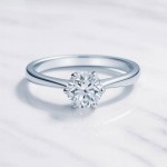 Enstens diamantring Aida med 0,70 ct i 14kt gull. TW-Si. -18016070