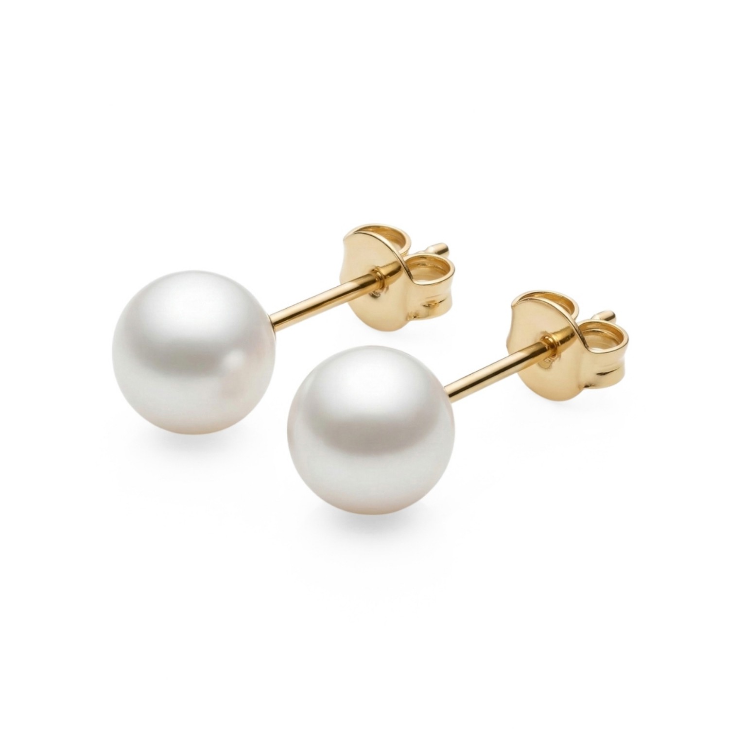 Gulløreringer med Akoya perler 7-7,5 mm - coc00193