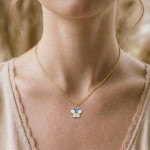 Smykke i forgylt sølv Blå natt og dag. LIV - 860112