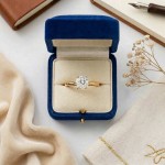 Diamantring forlovelsesring  1,00 ct i 14kt gult gull. Aida - 18016100gg