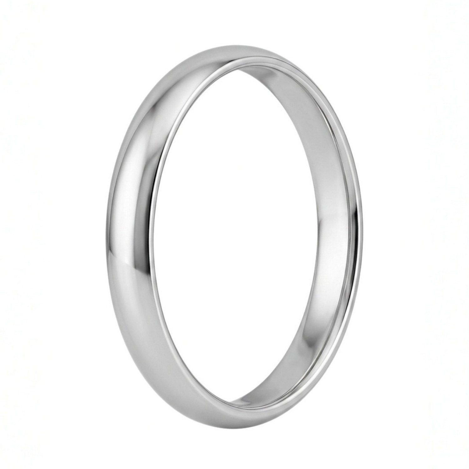 Giftering i hvitt gull 14kt, 3 mm. RUBIN modell 167 - 1330