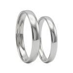 Gifteringer fra RUBIN i platina 950, 3,5 mm - RU-35-13-W9