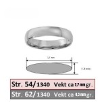 Gifteringer i hvitt gull 14kt, 3,5 mm. OREST-1535