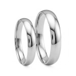 Giftering i hvitt gull 14kt, 6 mm. RUBIN modell 167 -1360