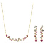 Swarovski smykkesett Constella set Mixed cuts, Multicolored, Gold-tone plated - 5722542