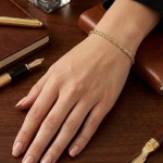 Armbånd i  gult gull 14 karat - 05GU18185