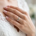 Giftering i hvitt gull 14kt, 3 mm. RUBIN modell 803 -1530