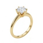 Forlovelsesring i gult gull med lab grown diamant 1,00ct  River (D) VS2 - LG698511621