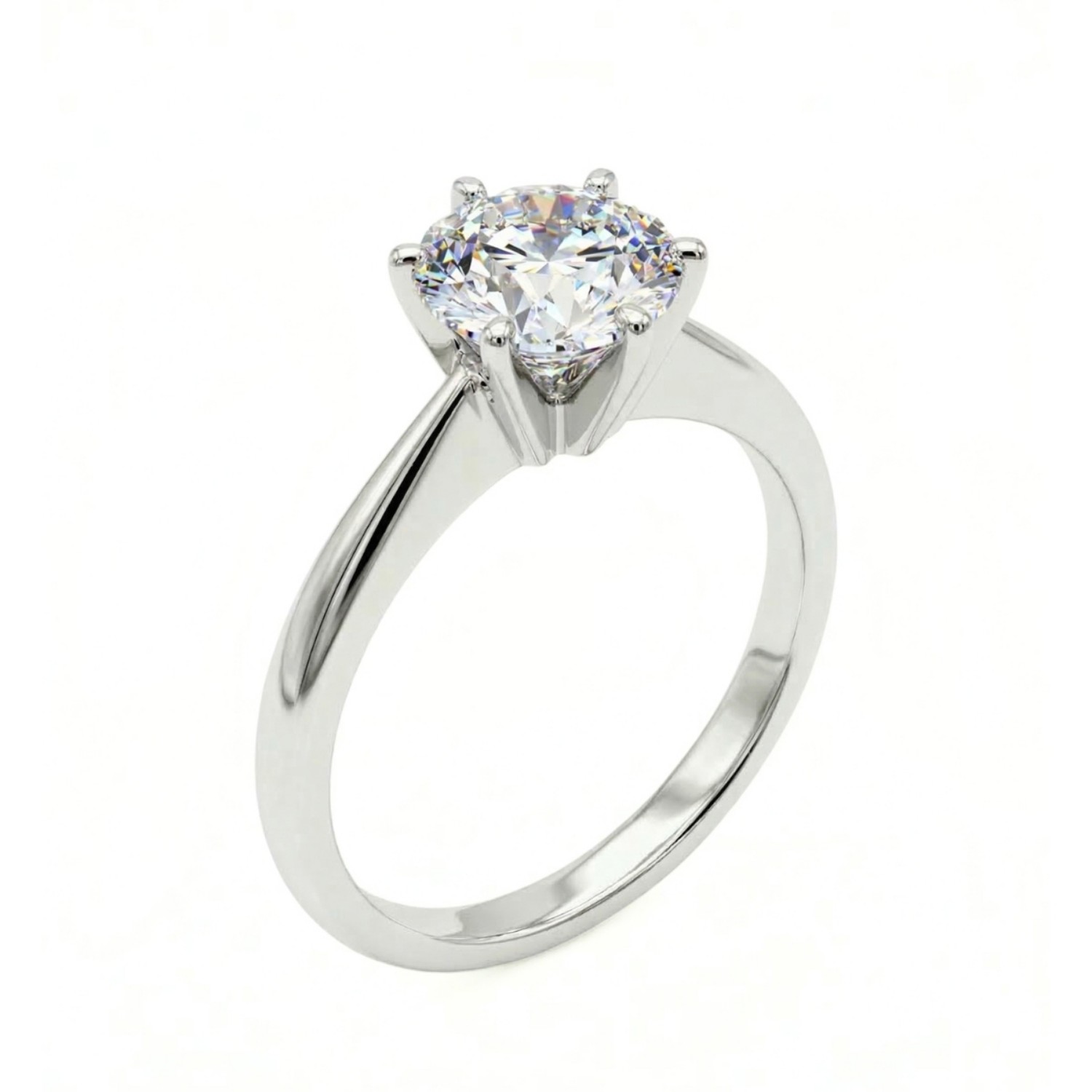 Forlovelsesring i hvitt gull med lab grown diamant 1,50ct  River (E) VS2 - LG747502440