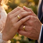 Gifteringer i gult gull 14kt, 5 mm. RUBIN modell 803 – 1450