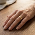 Gifteringer i gult gull 14kt, 5 mm. RUBIN modell 803 – 1450