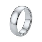 Giftering i hvitt gull 14kt, 6 mm. RUBIN modell 803  - 1560