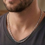 Anker herre kjede i sølv, 45 cm - 11-FD180-45