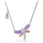 Swarovski smykke Ariana Grande x Swarovski pendant Mixed cuts, Dragonfly, Multicolored, Rhodium plated - 5737383
