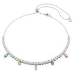Swarovski collier Ariana Grande x Swarovski necklace Mixed cuts, Multicolored, Rhodium plated - 5737422