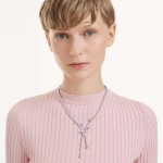 Swarovski collier Ariana Grande x Swarovski necklace Mixed cuts, Dragonfly, Multicolored, Rhodium plated - 5737424