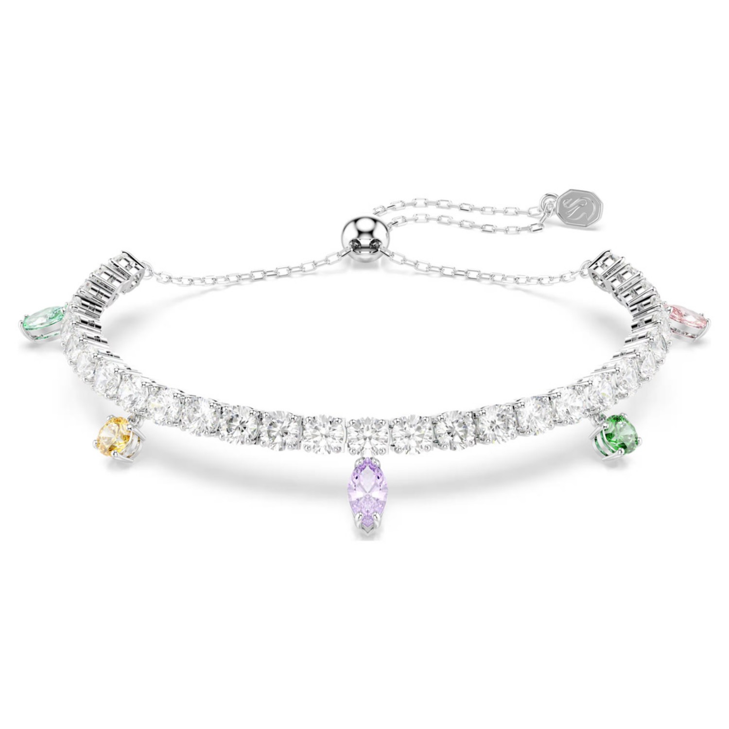 Swarovski armbånd Ariana Grande x Swarovski bracelet Mixed cuts, Multicolored, Rhodium plated - 5742463