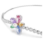 Swarovski armbånd Ariana Grande x Swarovski bracelet Mixed cuts, Flower, Multicolored, Rhodium plated - 5749187
