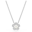 Swarovski smykke Ariana Grande x Swarovski pendant Crystal Pearl, Round cut, Flower, White, Rhodium plated - 5755817