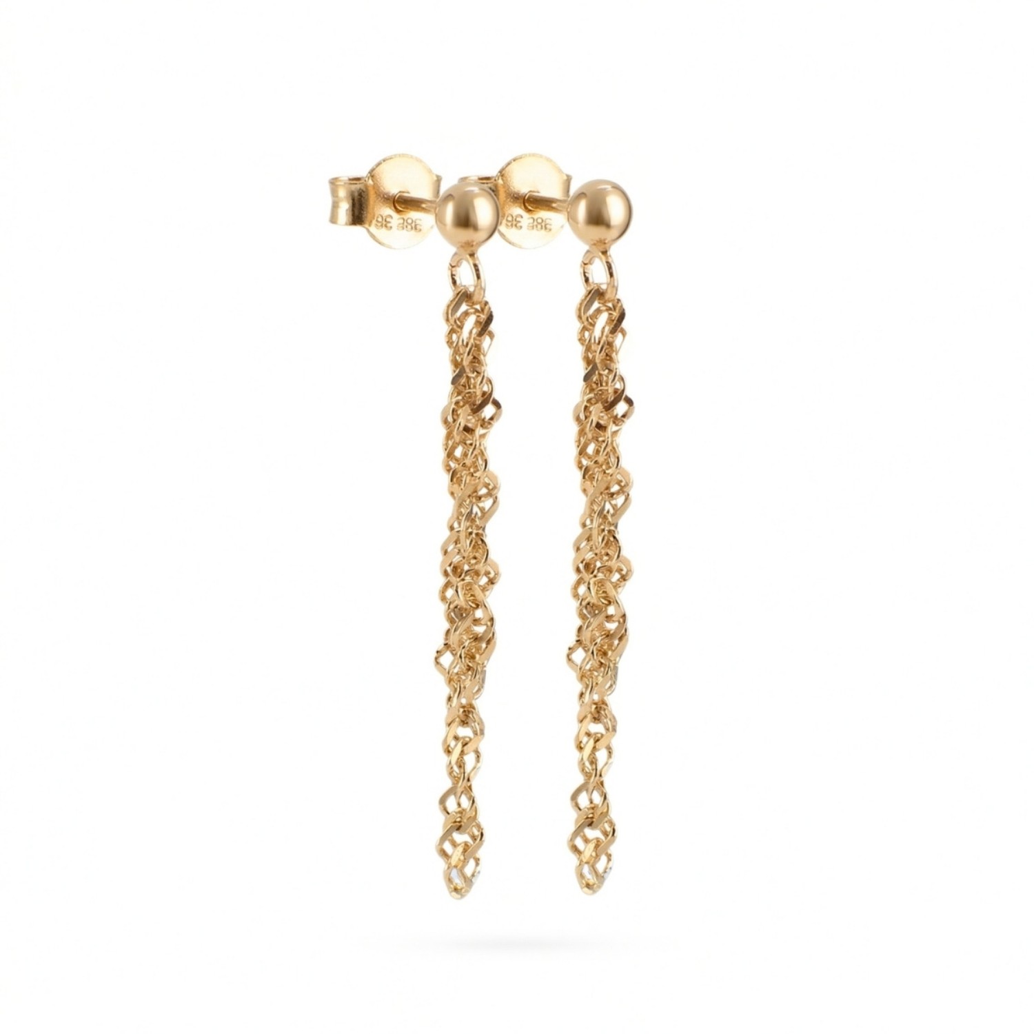 Gulløredobber i 14kt gull - 10252024