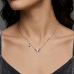 Swarovski smykke Ariana Grande x Swarovski pendant Mixed cuts, Dragonfly, Multicolored, Rhodium plated - 5737383