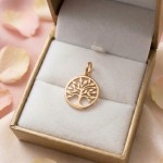 Anheng Livets tre i sølv forgylt - Bur310491