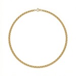 Herre kjede i forgylt sølv 45 cm - 21-FD80-45