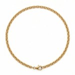 Herre kjede i forgylt sølv 50 cm - 21-FD150-50