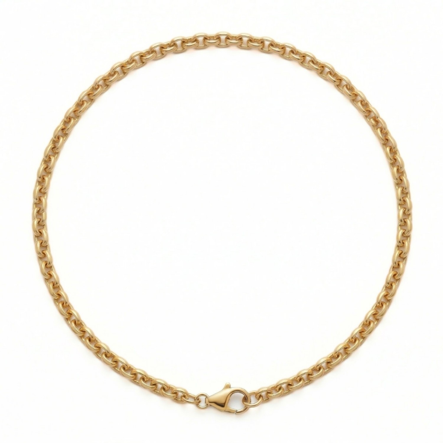 Herre kjede i forgylt sølv 50 cm - 21-FD150-50