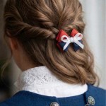 Hårspenne 17.mai sløyfe, håndlaget -290326