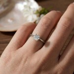 Enstens diamantring Leticia med 0,70 ct i 14kt gull. TW-Si. -18007070