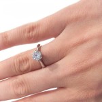 Diamantring forlovelsesring 1,00 ct i 14kt gull. Leticia - 18007100